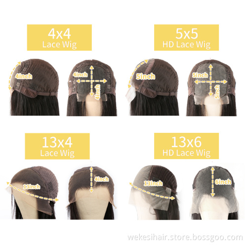 Human Hair Wigs for Black Women with Baby Hair Brazilian 13x6 Glueless Transparent HD Lace Front 40 inch Straight Human Hair Wig